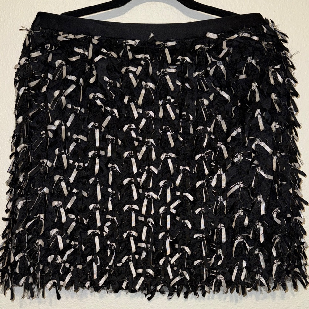 Unique Black and White mini bows Skirt
